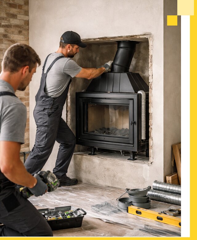 Установка каминных топок в Иркутске: монтаж, подключение