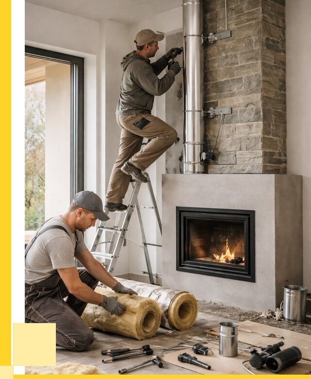 Монтаж дымоходов для каминов в Иркутске от 15629 р. ЭриданРкт