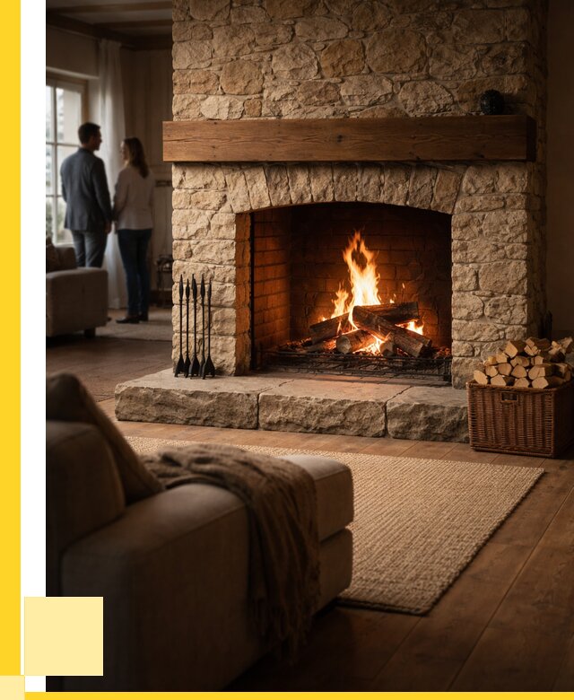 Открытые камины под ключ в Иркутске от 156285 р. ЭриданРкт