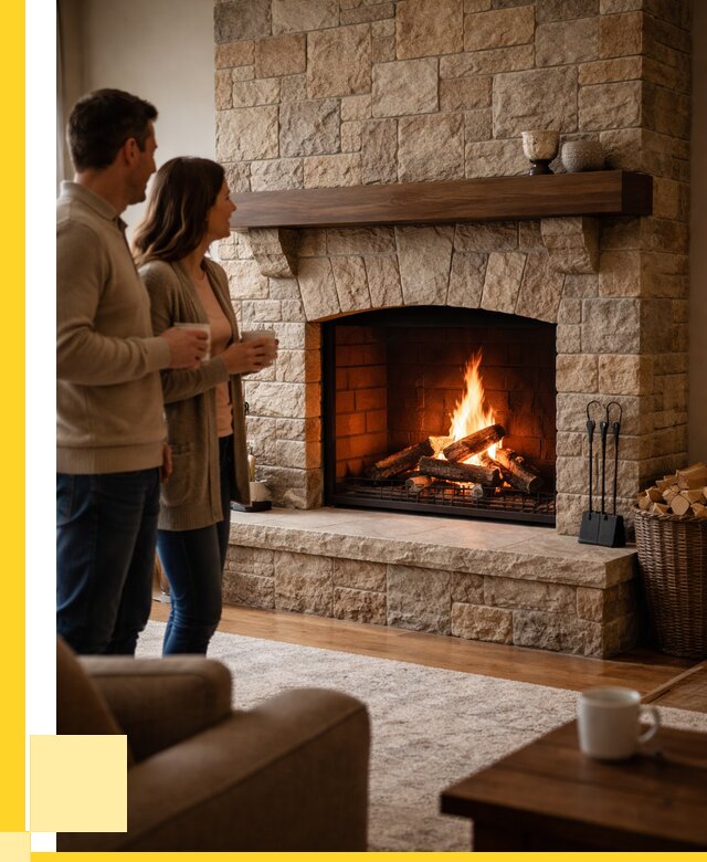 Каменные камины на заказ в Иркутске от 187542 р. | ЭриданРкт