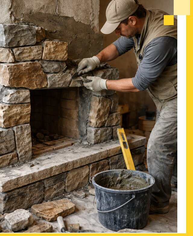 Изготовление и установка каменных каминов под ключ в Иркутске