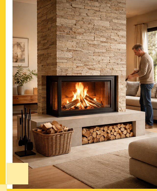 Дровяной камин под ключ в Иркутске от 208380 р. | ЭриданРкт