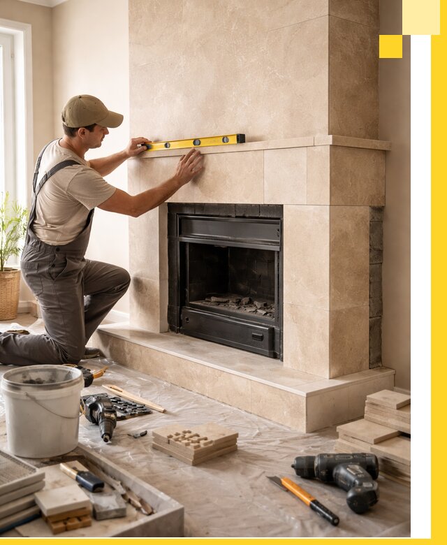 Установка и монтаж каминов в частном доме под ключ в Иркутске