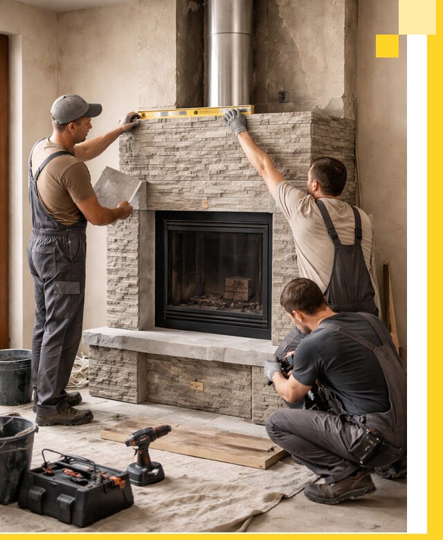 Профессиональный монтаж каминов под ключ в Иркутске для дома