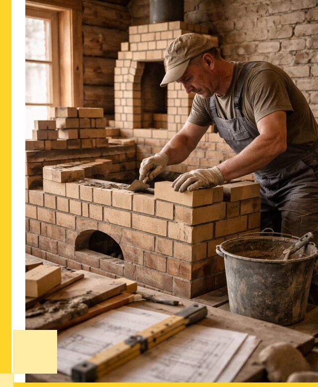 Кладка печей из кирпича в Иркутске цены от 31257 р. - ЭриданРкт