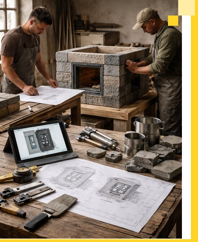 Разработка проектов печей с согласованием и монтажом в Иркутске