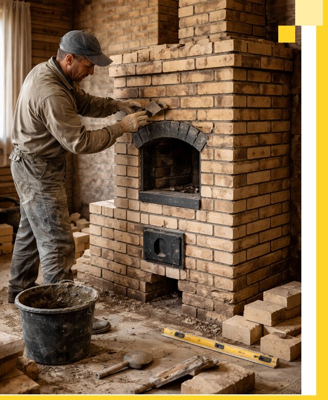 Кирпичные печи под ключ в Иркутске: проектирование и кладка