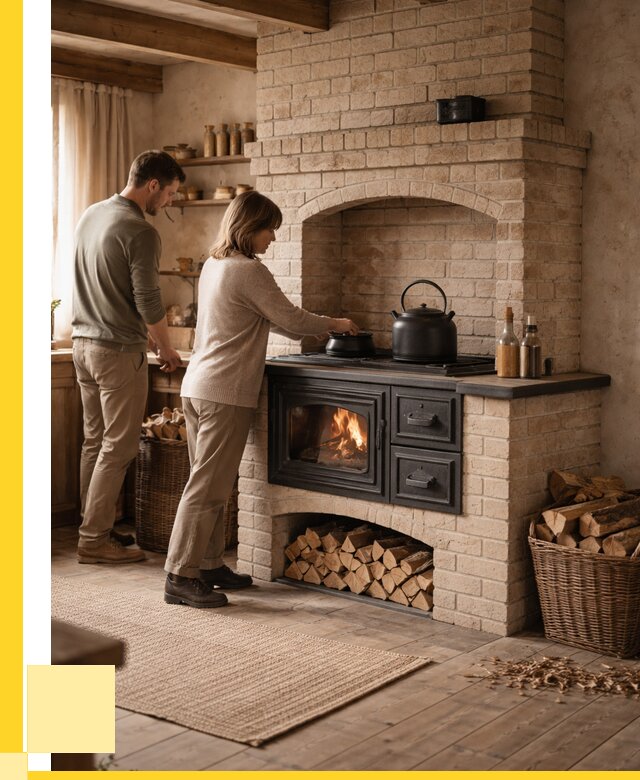 Печи с плитой в Иркутске от 46886 р. | ЭриданРкт — кирпичная печь