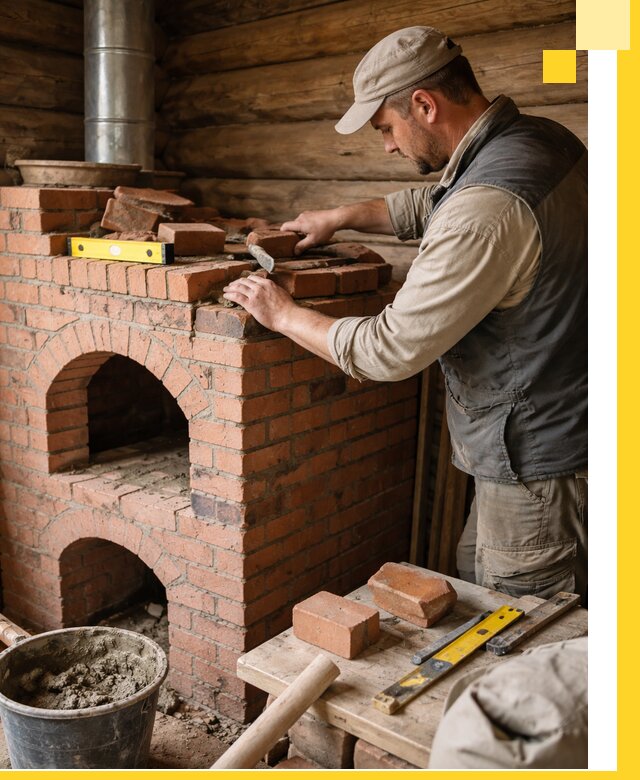 Изготовление и установка русских печей в Иркутске под ключ