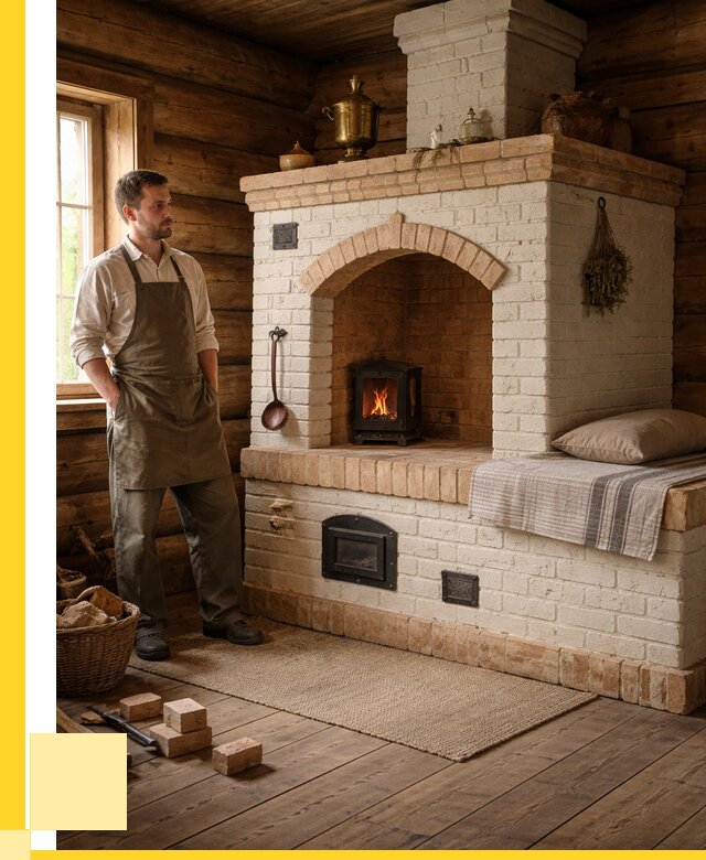 Русские печи с лежанкой под ключ в Иркутске от 156285 р. ЭриданРкт