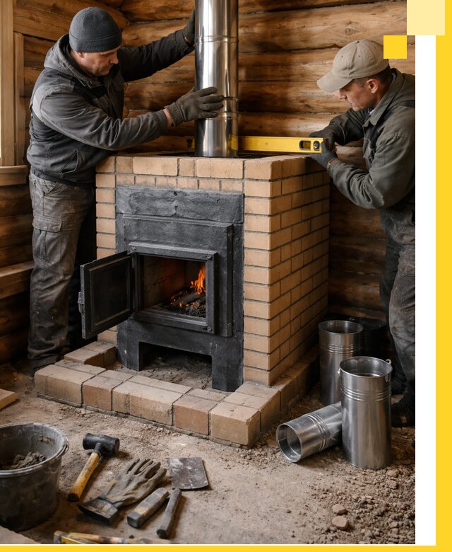 Проектирование, изготовление и установка банных печей в Иркутске