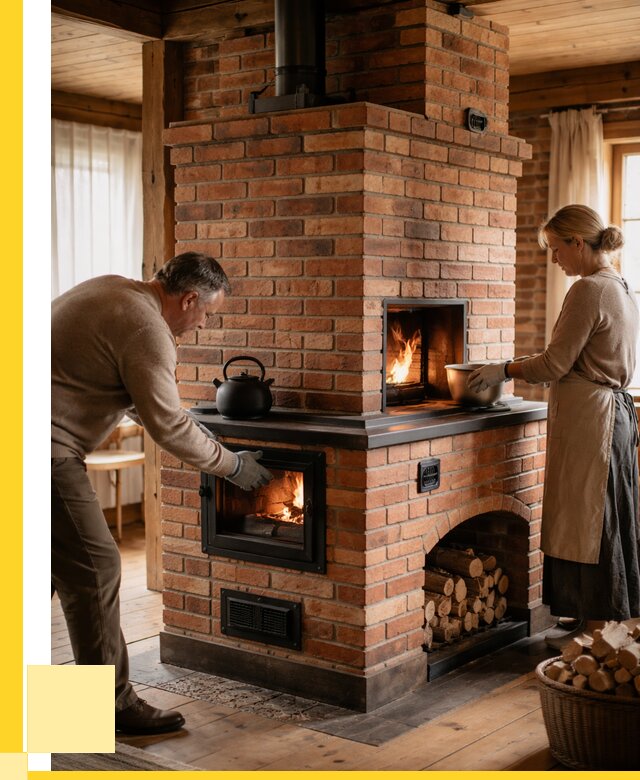 Печи для загородного дома под ключ в Иркутске от 83352 р. | ЭриданРкт