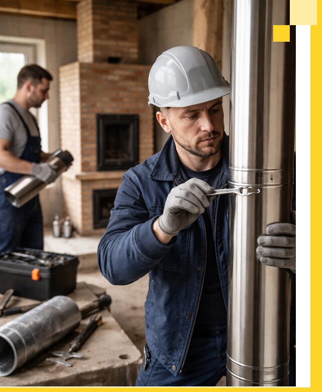 Профессиональный монтаж дымоходов для печей в Иркутске