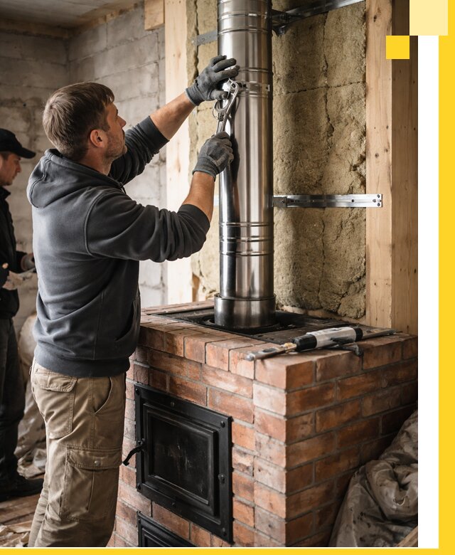 Изготовление и монтаж печей и дымоходов под ключ в Иркутске