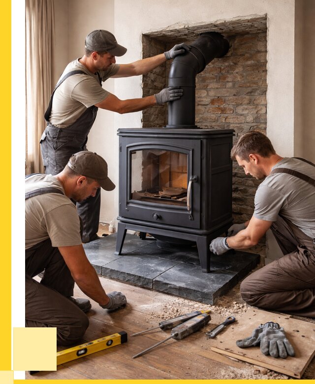 Монтаж печи камина в частном доме в Иркутске от 26048 р. | ЭриданРкт