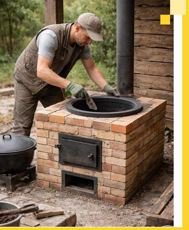 Изготовление и установка печей для казана в Иркутске под ключ