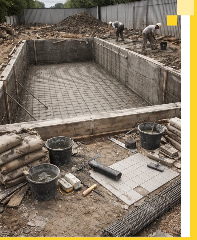 Строительство бассейнов под ключ в Иркутске, дизайн и монтаж