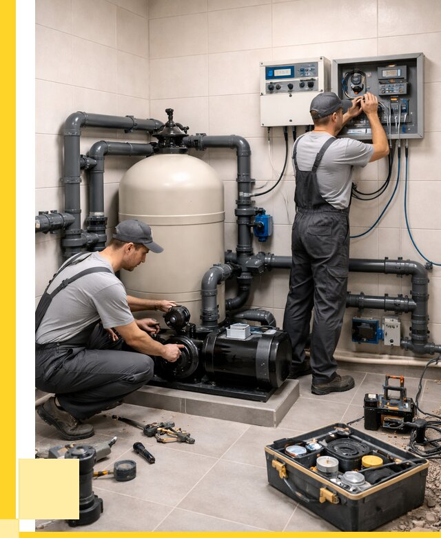 Монтаж оборудования для бассейнов в Иркутске от 41676 р. | ЭриданРкт