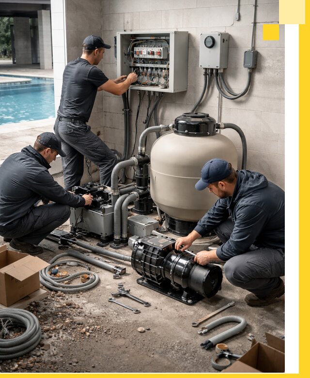 Профессиональный монтаж оборудования для бассейнов в Иркутске