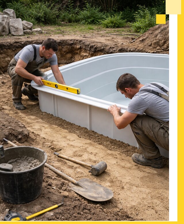 Производство и установка пластиковых бассейнов в Иркутске под ключ