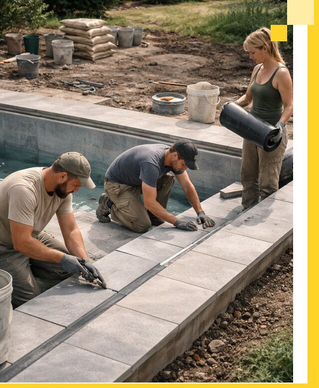 Строительство и монтаж уличных бассейнов под ключ в Иркутске