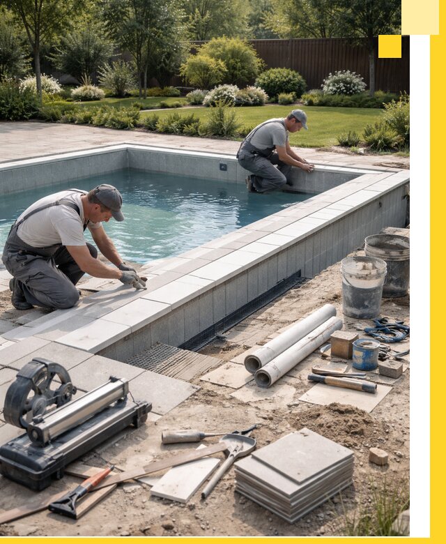 Строительство открытых бассейнов под ключ в Иркутске профессионально