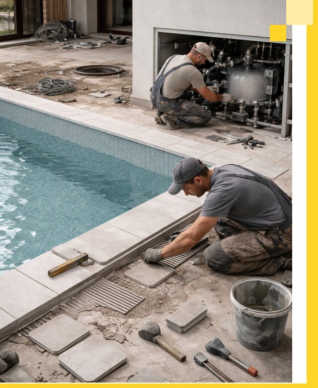 Строительство и монтаж бассейнов в коттедже в Иркутске