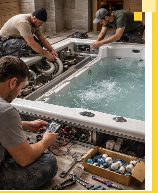 Гидромассажные бассейны под ключ в Иркутске, дизайн и монтаж