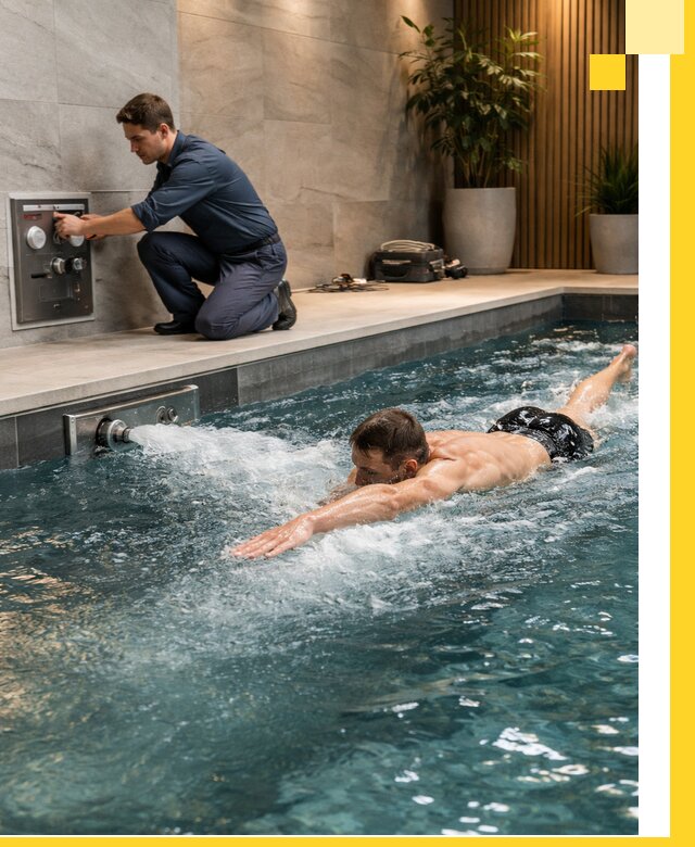 Проектирование и монтаж бассейнов с противотоком в Иркутске