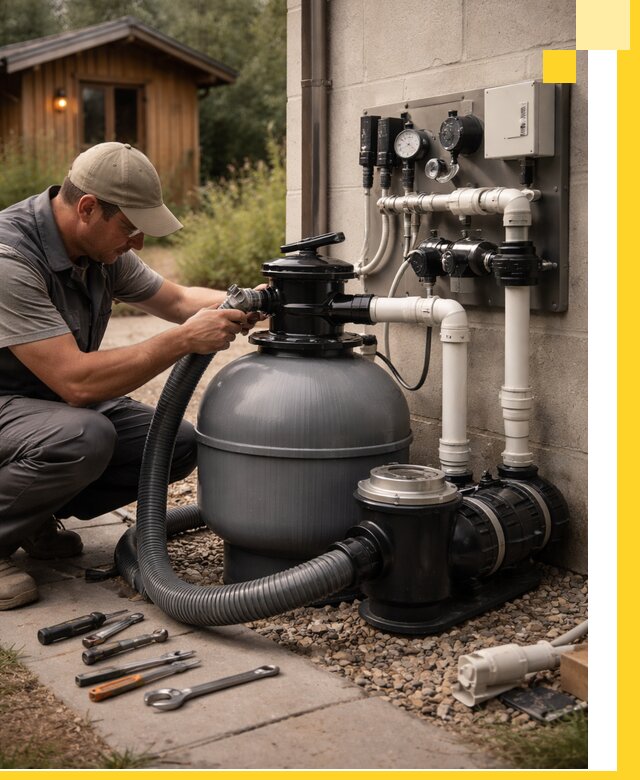 Продажа и монтаж фильтров и насосов для бассейнов в Иркутске