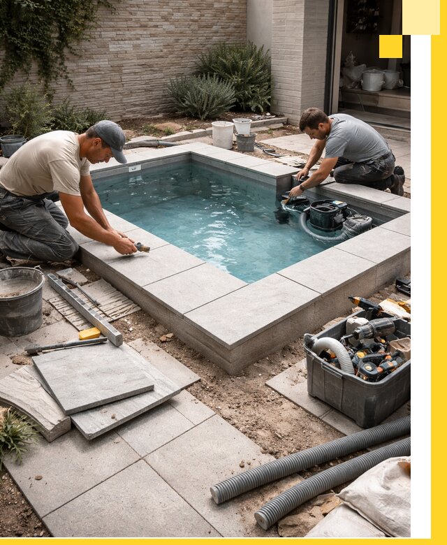 Мини бассейны под ключ в Иркутске, дизайн и установка