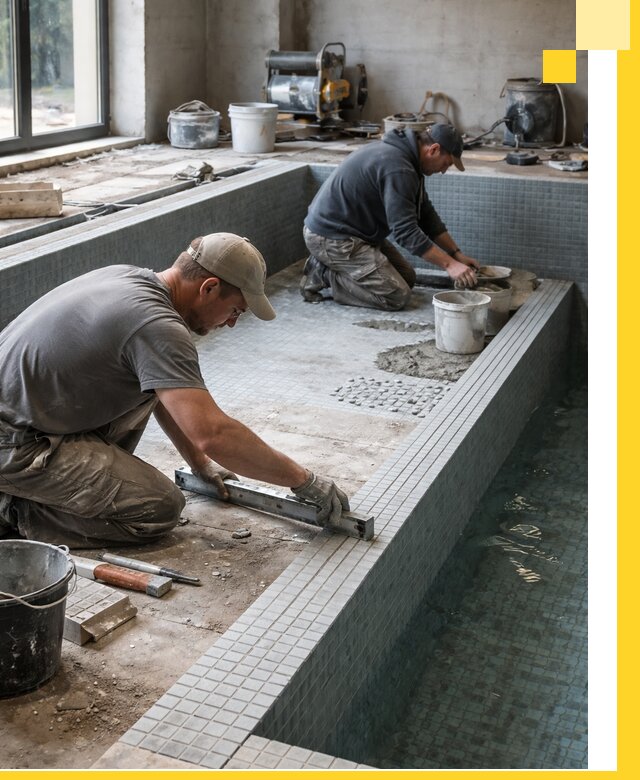 Строительство бассейна в частном доме в Иркутске под ключ