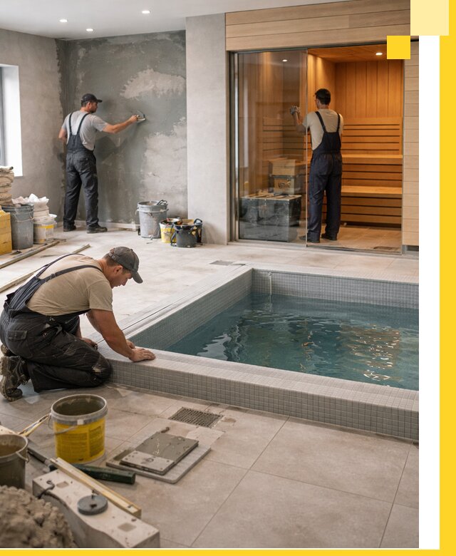 Проектирование и строительство сауны с бассейном в Иркутске