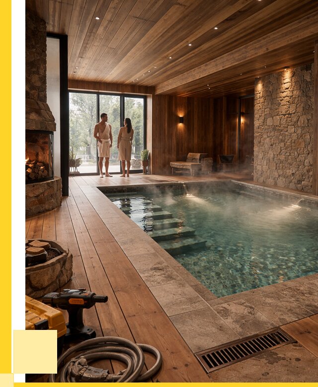 Проекты бань с бассейном под ключ в Иркутске от 78143 р., ЭриданРкт