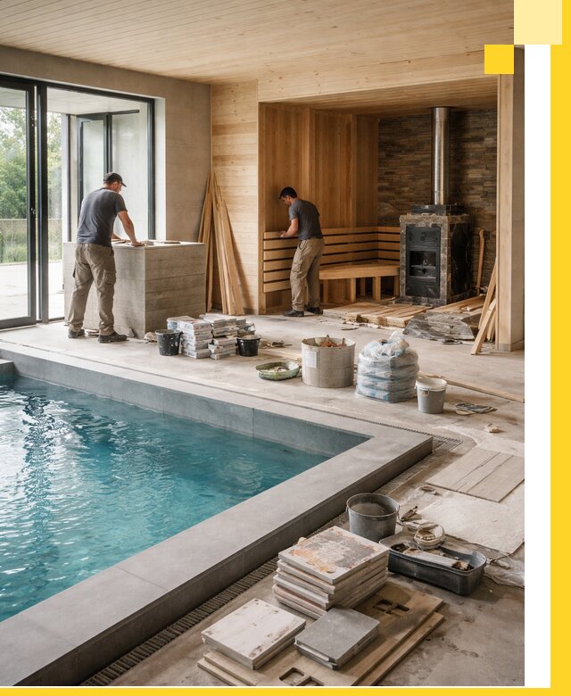 Проектирование и строительство бань с бассейном в Иркутске