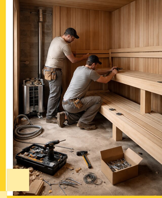 Монтаж саун под ключ в Иркутске от 125028 р. | ЭриданРкт