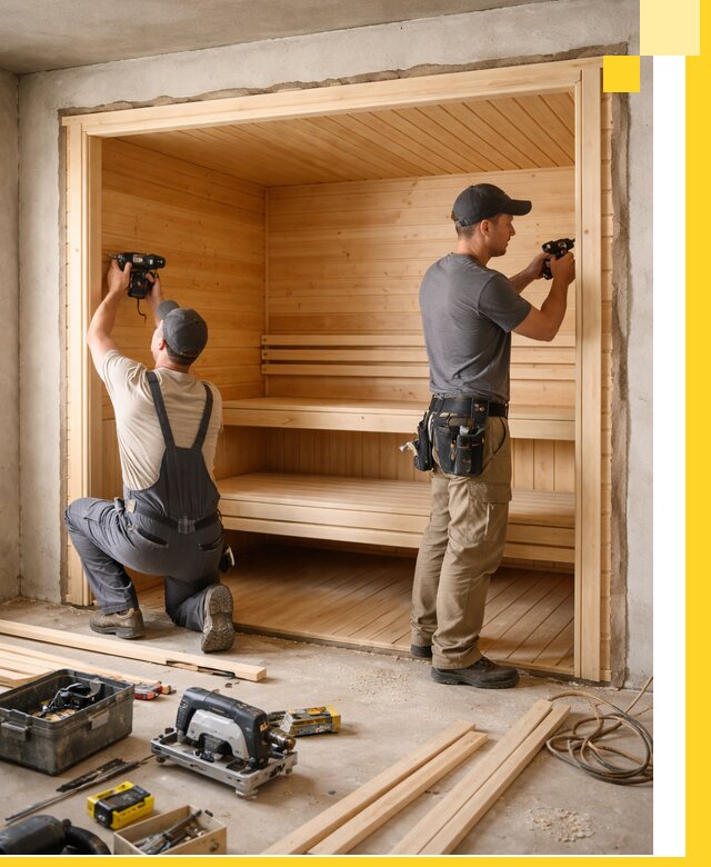 Монтаж саун под ключ в Иркутске — проектирование и установка