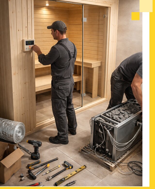 Поставка, установка и монтаж электрических саун в Иркутске