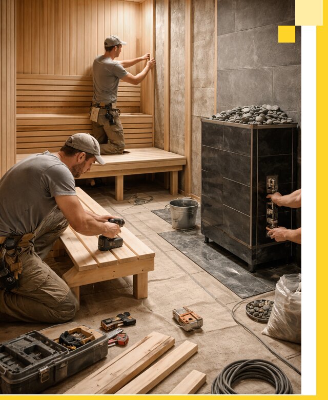 Дизайн и строительство интерьерных саун под ключ в Иркутске