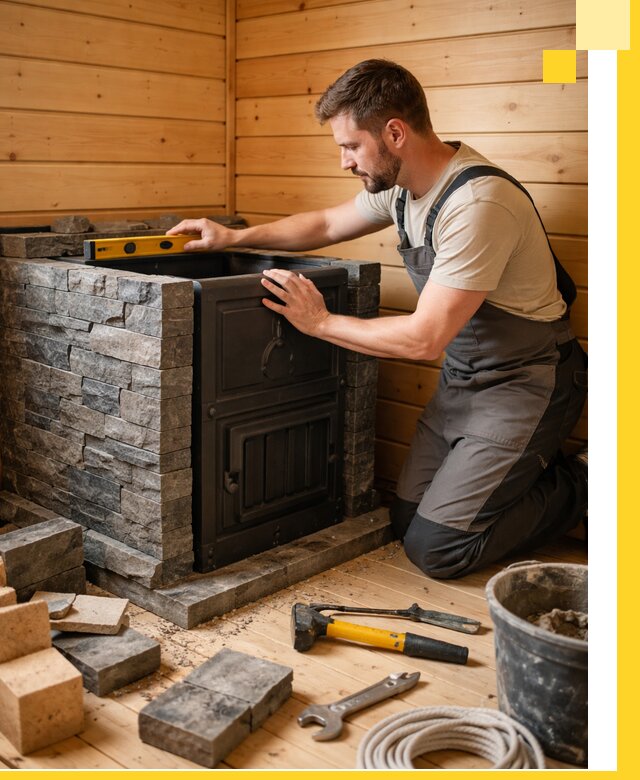 Производство и установка печей для саун под ключ в Иркутске