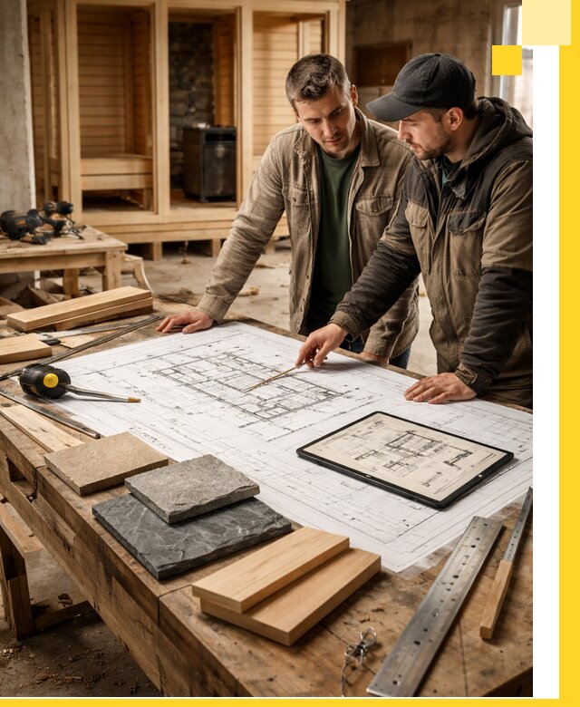 Проекты бань под ключ и планы строительства в Иркутске