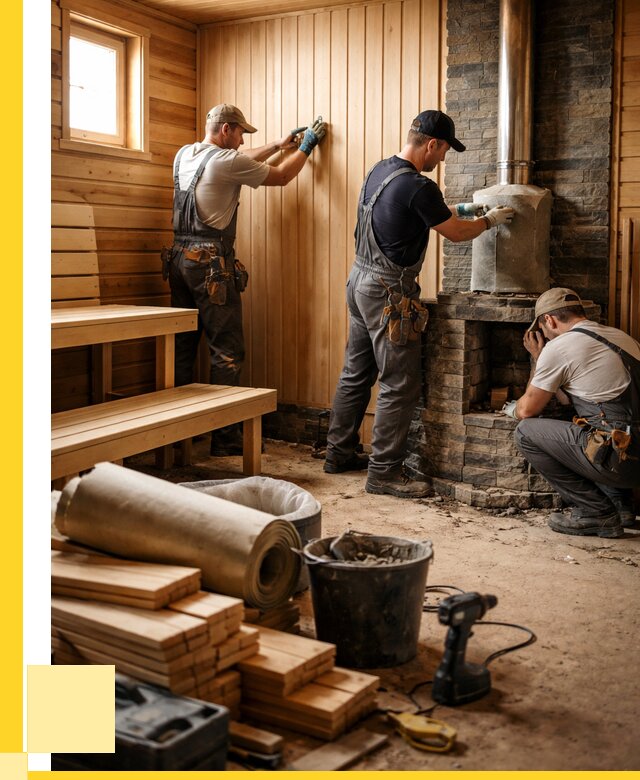 Ремонт бань под ключ в Иркутске от 46886 р. | ЭриданРкт