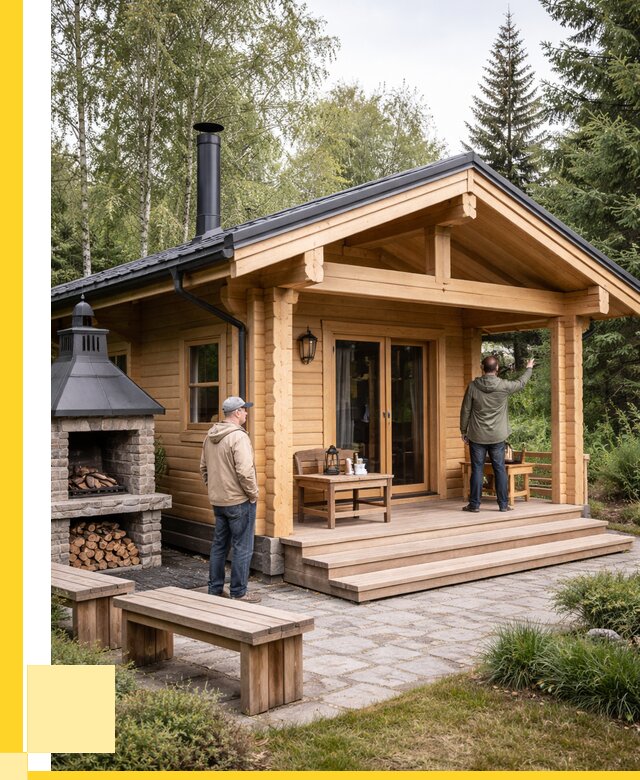 Деревянные бани под ключ в Иркутске от 468855 р. | ЭриданРкт