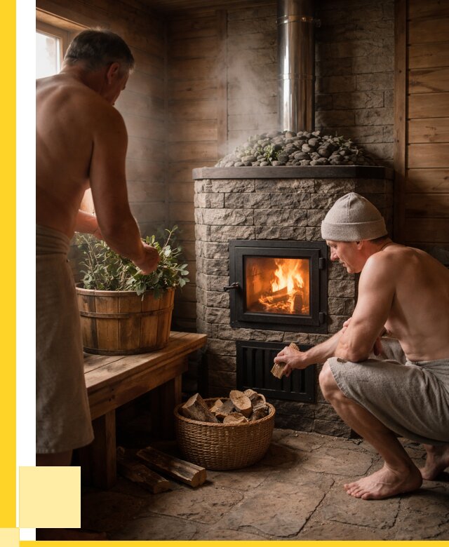 Банные печи под ключ в Иркутске от 46886 р. | ЭриданРкт кирпичная