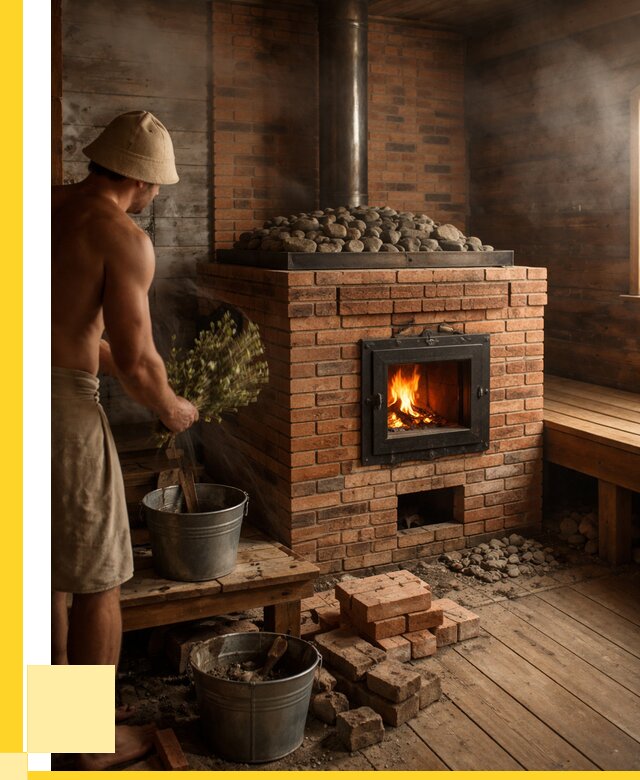 Кирпичные банные печи в Иркутске от 93771 р. | ЭриданРкт