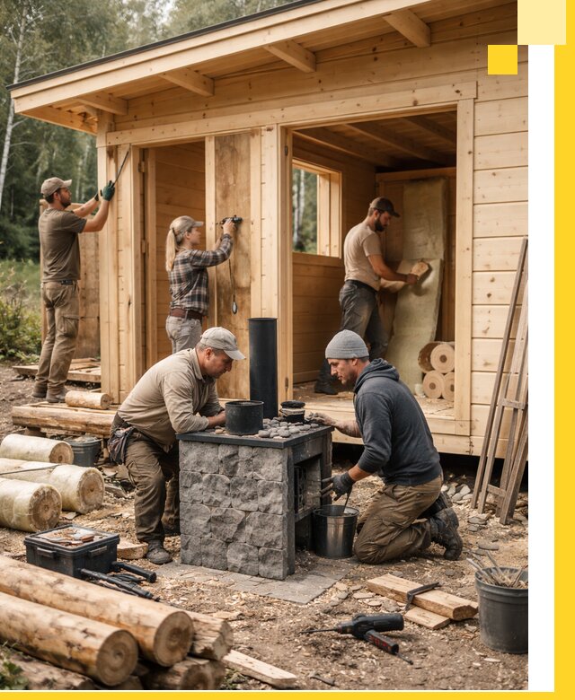 Купить баню под ключ в Иркутске строительство монтаж отделка