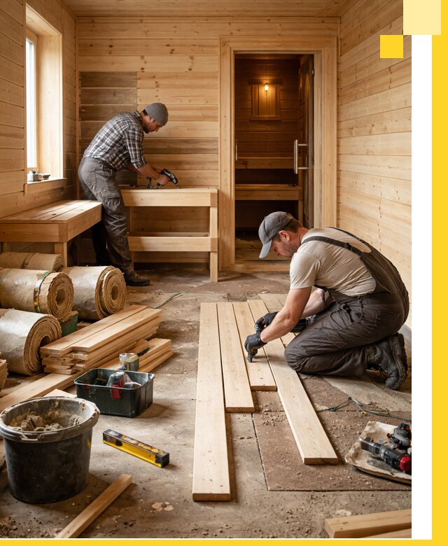 Индивидуальный проект бани с комнатой отдыха под ключ в Иркутске