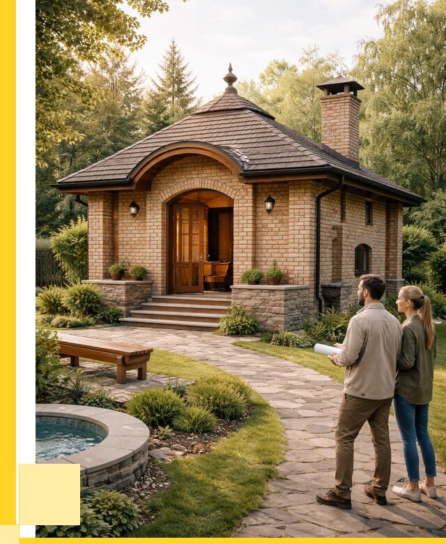 Проект кирпичной бани в Иркутске от 31257 р. | ЭриданРкт