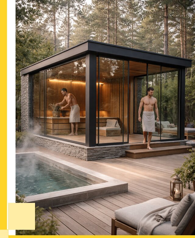 Стеклянные бани и двери в Иркутске от 468855 р. | ЭриданРкт