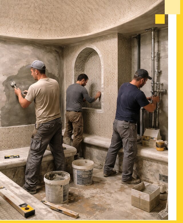 Профессиональный монтаж хамамов под ключ в Иркутске с гарантией